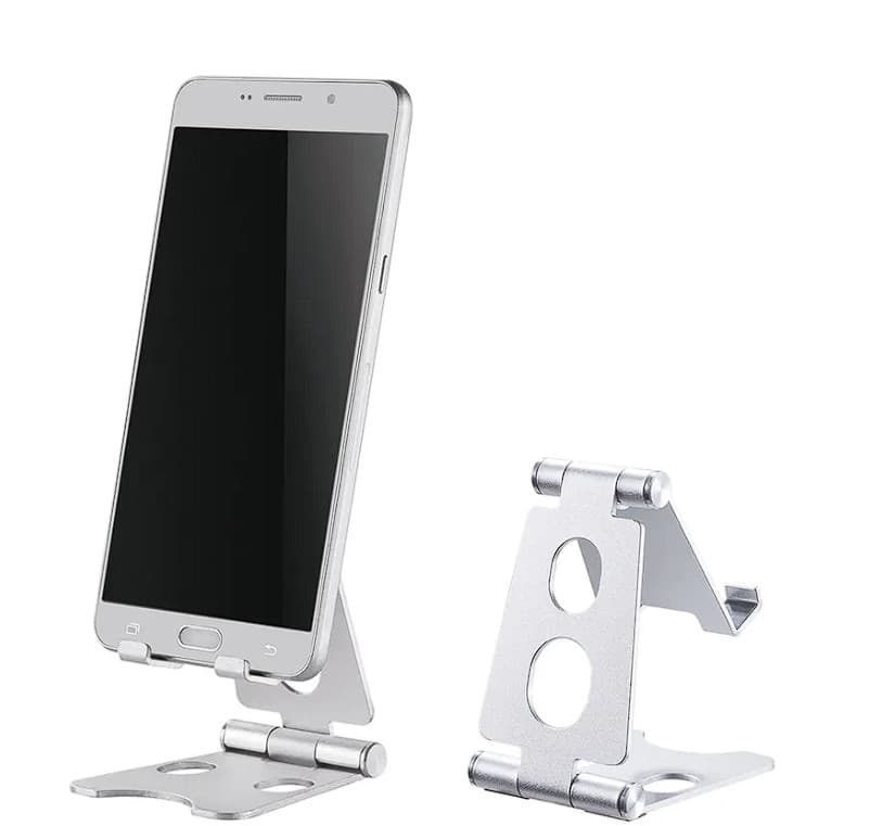 Neomounts Folldable phone stand tilt - Silver "DS10-150SL1" — miniatură