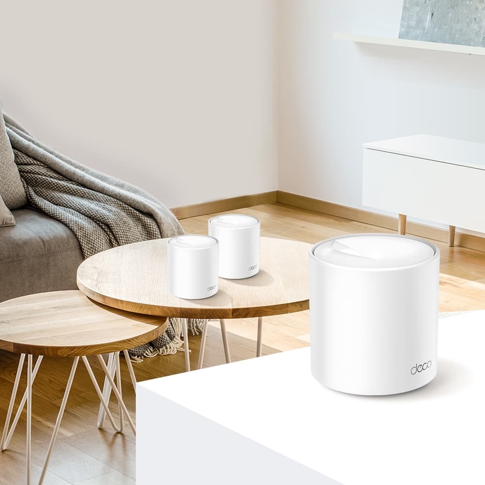 MESH TP-LINK, wireless, router AX5400, pt interior, 5400 Mbps, port LAN, WAN, 2.4 GHz | 5 GHz, antena interna x 4, standard 802.11ax WI-FI 6, "Deco X60(1-pack)" — miniatură