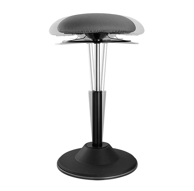Scaun ergonomic reglabil pe inaltime, tapitat, reglare arc cu gaz, black, "EO0022" — miniatură