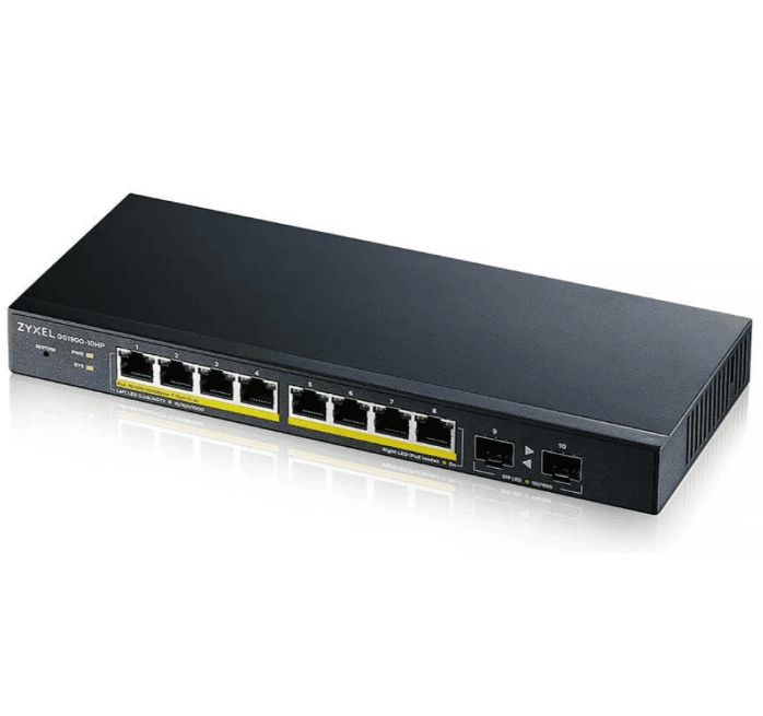 ZYXEL GS1900-10HP GBE POE SWITCH L2, "GS1900-10HP-EU0102"
