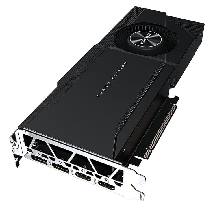 GIGABYTE GEFORCE RTX 3090 TURBO/24GB BLOWER, "GV-N3090TURBO-24GD" — miniatură