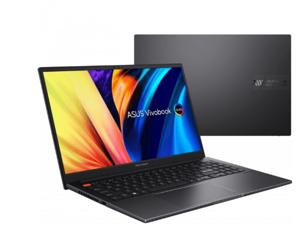Asus NOTEBOOK 15.6 inch 2.8K 2880 x 1620 OLED AMD Ryzen 7 5800H 4.4 GHz | 16 GB SSD 512 GB Wireless BT | 1xHDMI | Tastatura Iluminata 1.8 kg Indie Black, "M3502QA-MA018LIC" ( — miniatură