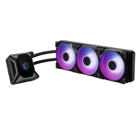 Cooler MSI "MPG CORELIQUID K360 V2", skt universal, racire cu lichid, ventilator 120 mm x 3, 2500 rpm, iluminat ARGB, "MPG CORELIQUID K360 V2" — miniatură