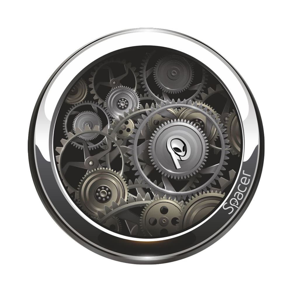 Covor pentru scaun gaming SPACER, protectie parchet, cauciuc si material textil, 1200 x 3mm, rotund, CLOCK 46501467 "SPFP-CLOCK-120"