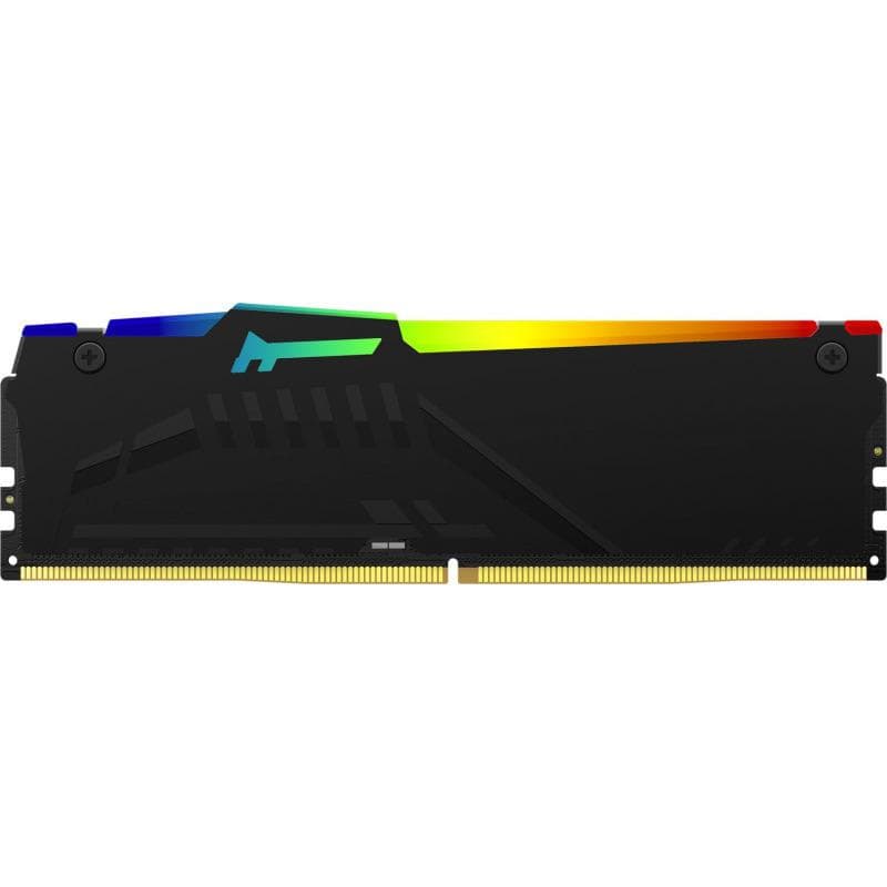 Memorie DDR Kingston DDR5 16GB frecventa 4800 MHz, 1 modul, radiator, iluminare RGB, latenta CL38, "KF548C38BBA-16" — miniatură
