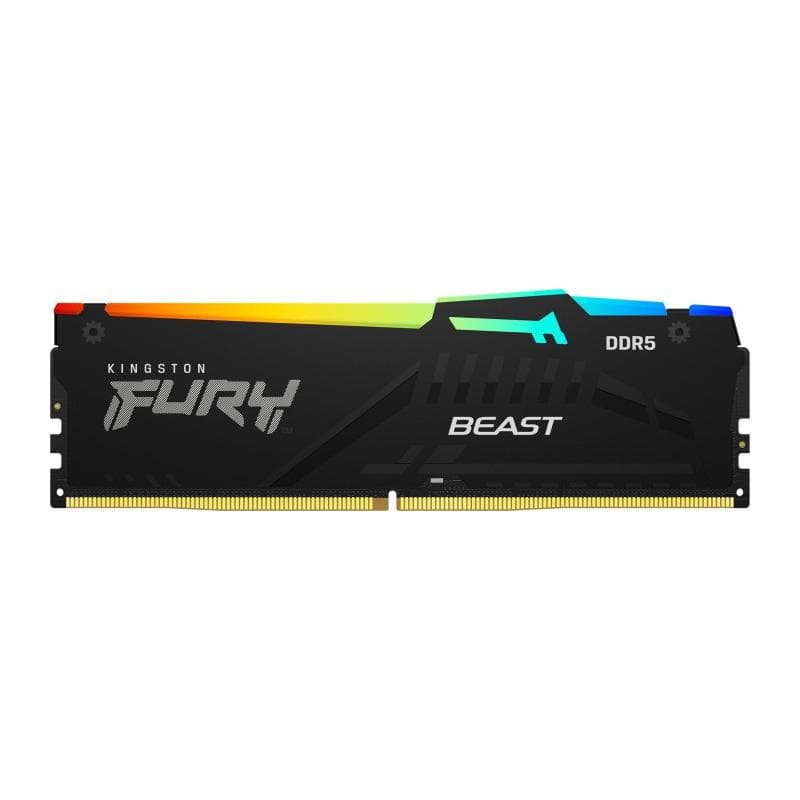 Memorie DDR Kingston DDR5 16GB frecventa 4800 MHz, 1 modul, radiator, iluminare RGB, latenta CL38, "KF548C38BBA-16"