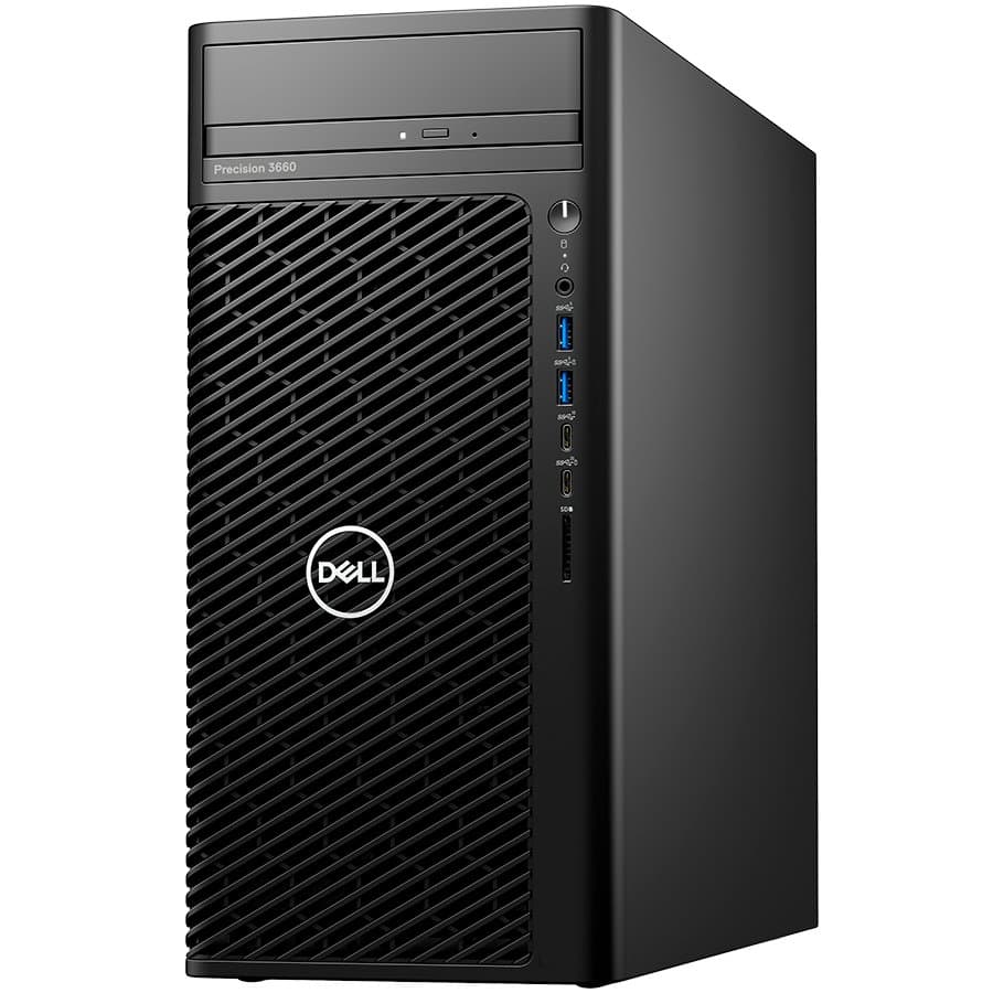 Dell Precision 3660 Tower, i7-12700K,32GB(2x16)DDR5 up to 4400MHz UDIMM,512GB(M.2)PCIe NVMe SSD,DVD+/-,Nvidia RTX A4000/16GB,Win11Pro, "N012P3660MTEMEA_VP_WIN-05"