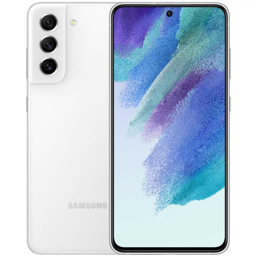 SMARTphone Samsung, "Galaxy S21 FE 5G" ecran 6.4 inch, dual sim, rez. camera 32 Mpix, memorie interna 128 GB, 5G, Android, acumulator 4500 mAh, alb, "SM-G990BZWD"