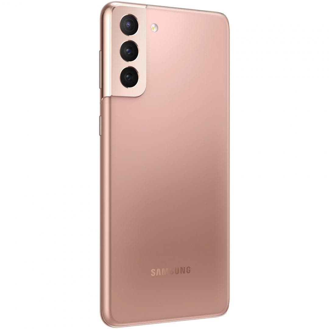 SMARTphone Samsung, "Galaxy S21+ 5G" ecran 6.7 inch, dual sim, rez. camera 64 Mpix, memorie interna 256 GB, 5G, Android, acumulator 4800 mAh, auriu, "SM-G996BZDG" — miniatură