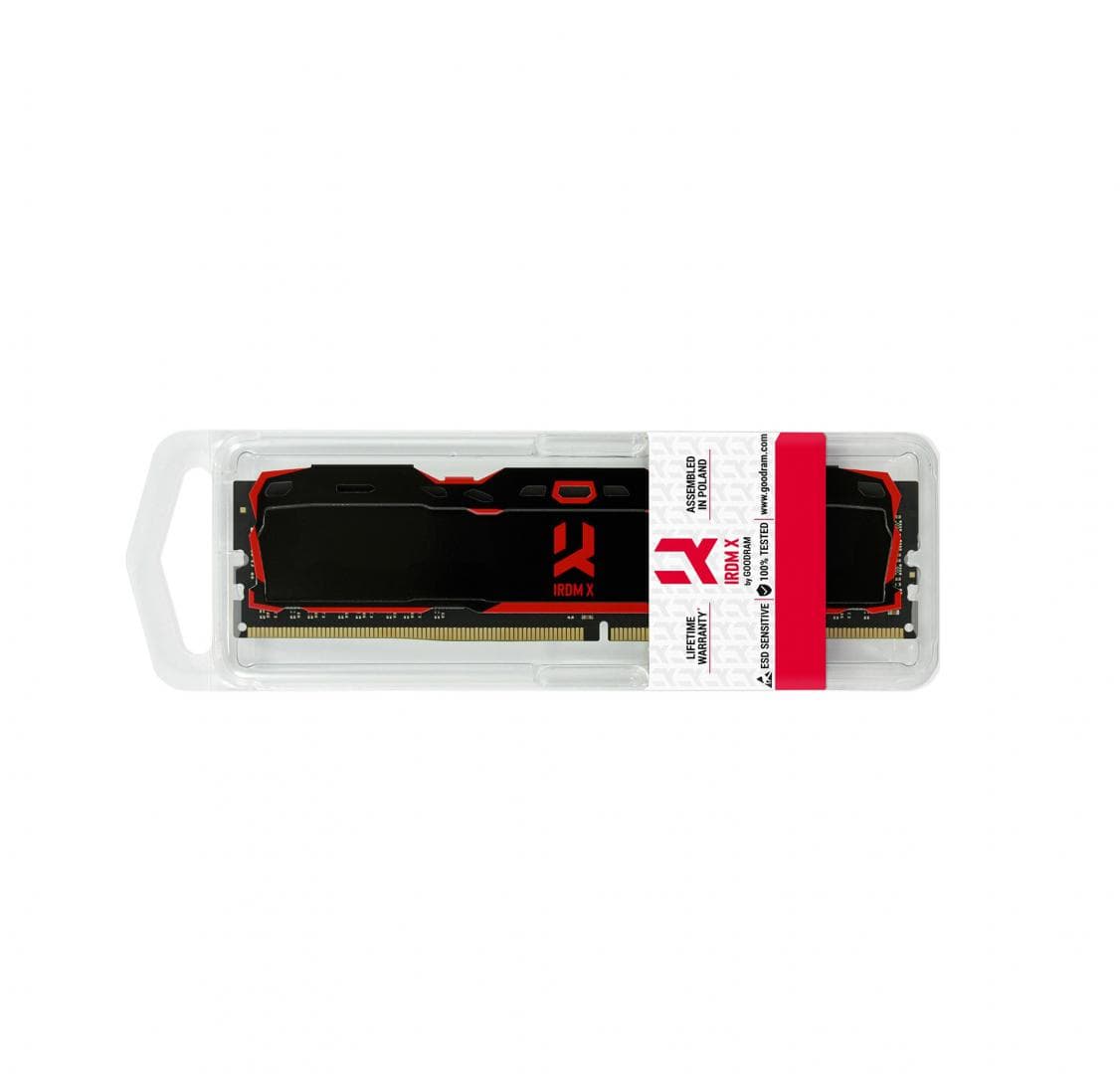 Memorie DDR GoodRAM DDR4 16GB frecventa 3200 MHz, 1 modul, radiator, latenta CL16, "X3200D464L16A/16G"