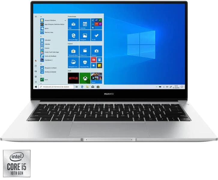 Huawei MateBook D14 2021 Silver I5 10 8+512G UMA Windows Home Sliver "53012HWR" (
