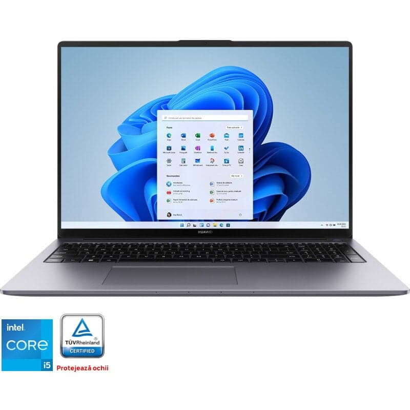 Huawei MateBook D16 Space Gray Intel i7-12700H,16GB,512GB SSD,UMA,Non-Touch,FTPM "53013DAW" (