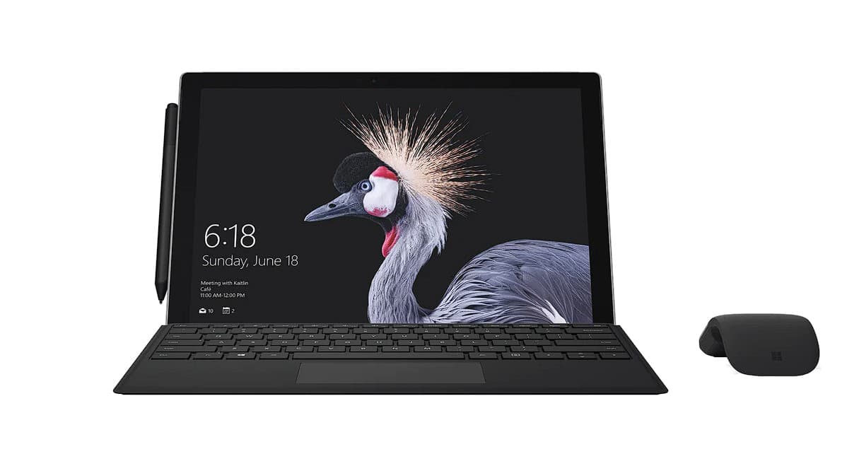 MS Surface Pro8 TypeCover with FingerPrint Black English International, "8XG-00007" — miniatură
