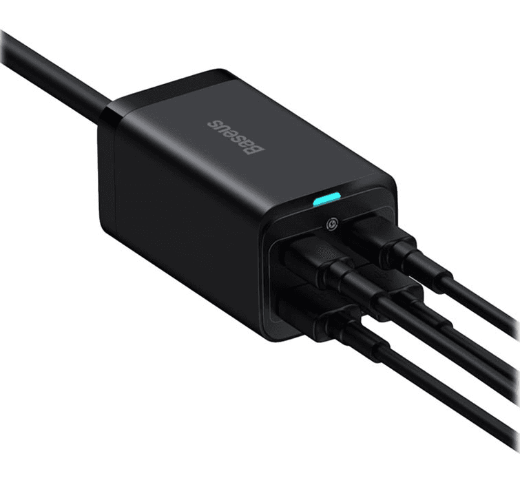 INCARCATOR retea Baseus GaN3 Pro, Quick Charge 100W, 2 x USB, 2 x USB Type-C, negru "CCGP000101" - 6953156209053 — miniatură