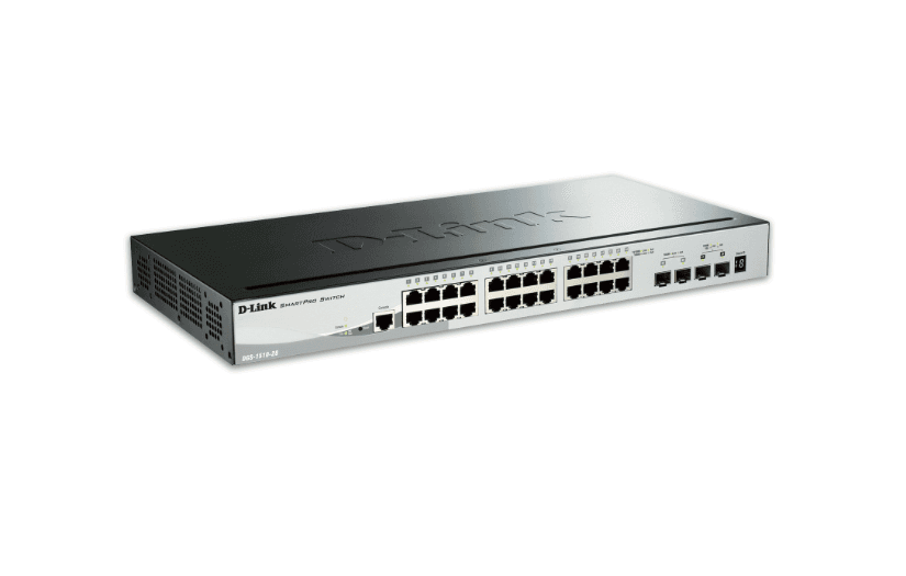 SWITCH D-Link 24-port GigE PoE + 2-port SFP + 2-port lOG SmartPro Switch "DGS-1510-28P" — miniatură