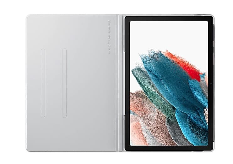 Galaxy Tab A8; Book Cover; Silver "EF-BX200PSEGWW" — miniatură
