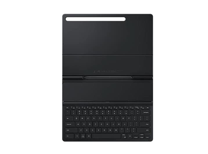 Galaxy Tab S8+ / S7+ / S7 FE (12.4"); Book Cover Keyboard; Black (One Piece type) "EF-DT730UBEGEU" — miniatură
