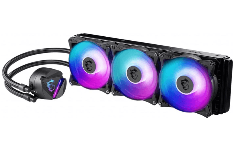 Cooler MSI "MAG CORELIQUID 360R V2", skt universal, racire cu lichid, ventilator 120 mm x 3, 2000 rpm, iluminat ARGB, "MAG CORELIQUID 360R V2" — miniatură