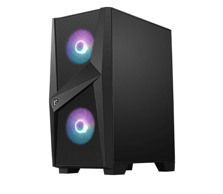 MSI MAG FORGE 100R case 2xUSB 3.0 2x120mm ARGB Fan 1x120mm black Fan Tempered Glass, "MAG FORGE 100R" — miniatură