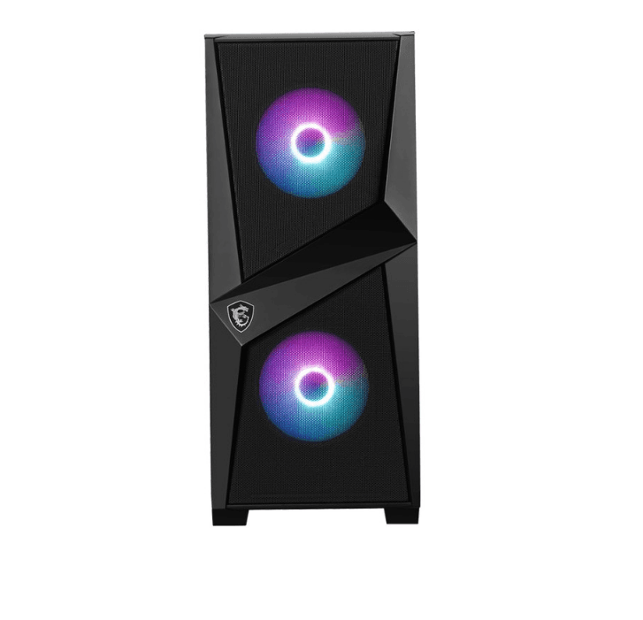 MSI MAG FORGE 100R case 2xUSB 3.0 2x120mm ARGB Fan 1x120mm black Fan Tempered Glass, "MAG FORGE 100R" — miniatură