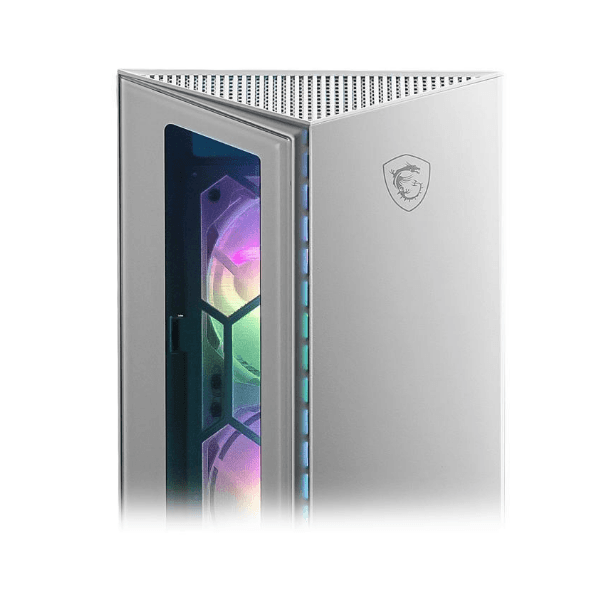 MSI MPG GUNGNIR 110R WHITE Global 2xUSB 3.0 1xType C 4x120mm ARGB Fan Tempered Glass Window Brown Box, "MPG GUNGNIR 110R WHITE" — miniatură
