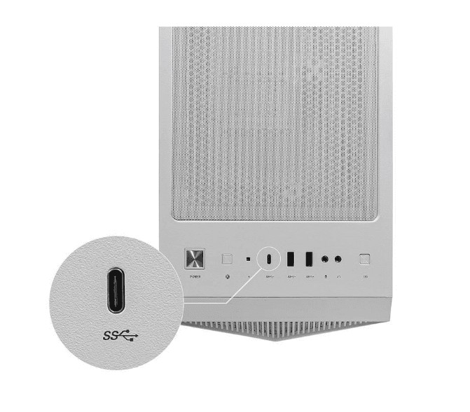 MSI MPG GUNGNIR 110R WHITE Global 2xUSB 3.0 1xType C 4x120mm ARGB Fan Tempered Glass Window Brown Box, "MPG GUNGNIR 110R WHITE" — miniatură