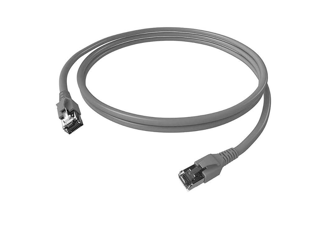 Patchcord SFTP RJ45-RJ45 Cat.6A LSOH, 1m, gri, "SFTP-6A-1-G-LSOH"
