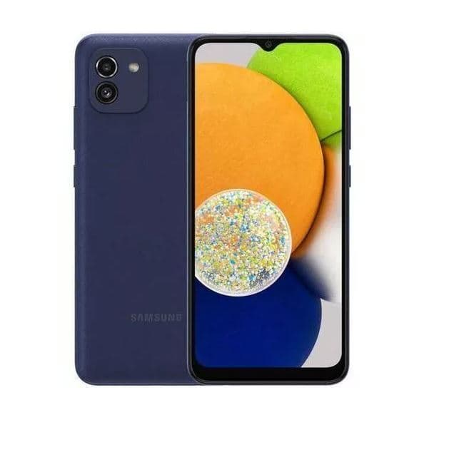 SMARTphone Samsung, "Galaxy A03" ecran 6.5 inch, dual sim, rez. camera 48 Mpix, memorie interna 64 GB, 4G, Android, acumulator 5000 mAh, albastru, "SM-A035GZBG"