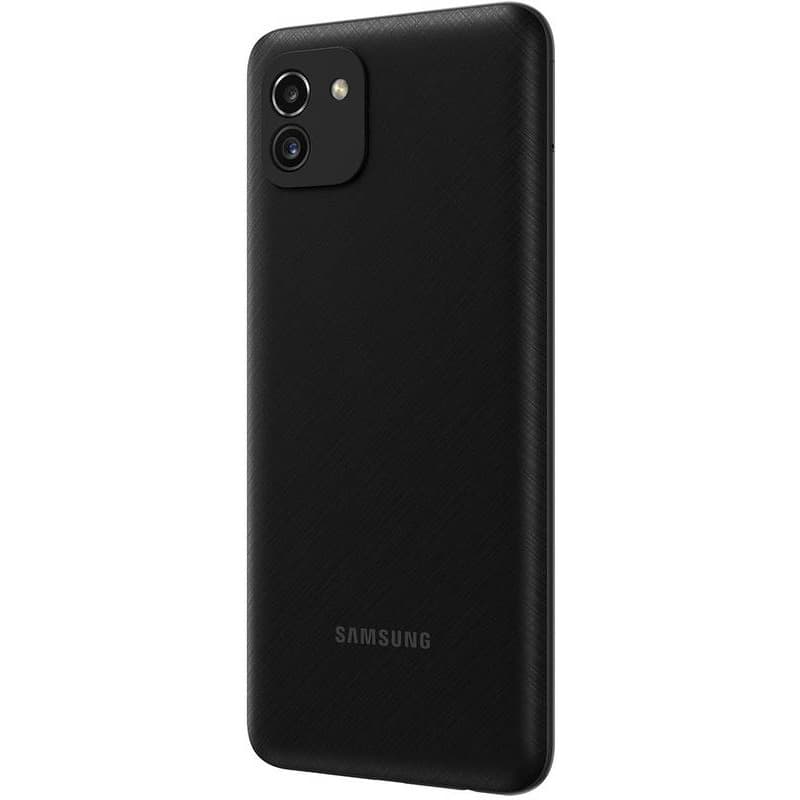 SMARTphone Samsung, "Galaxy A03" ecran 6.5 inch, dual sim, rez. camera 48 Mpix, memorie interna 64 GB, 4G, Android, acumulator 5000 mAh, negru, "SM-A035GZKG" — miniatură