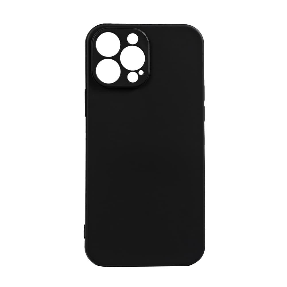 Husa Iphone 13 Pro Max Spacer, grosime 2mm, material flexibil silicon + interior cu microfibra, negru "SPPC-AP-IP13PM-SLK" — miniatură