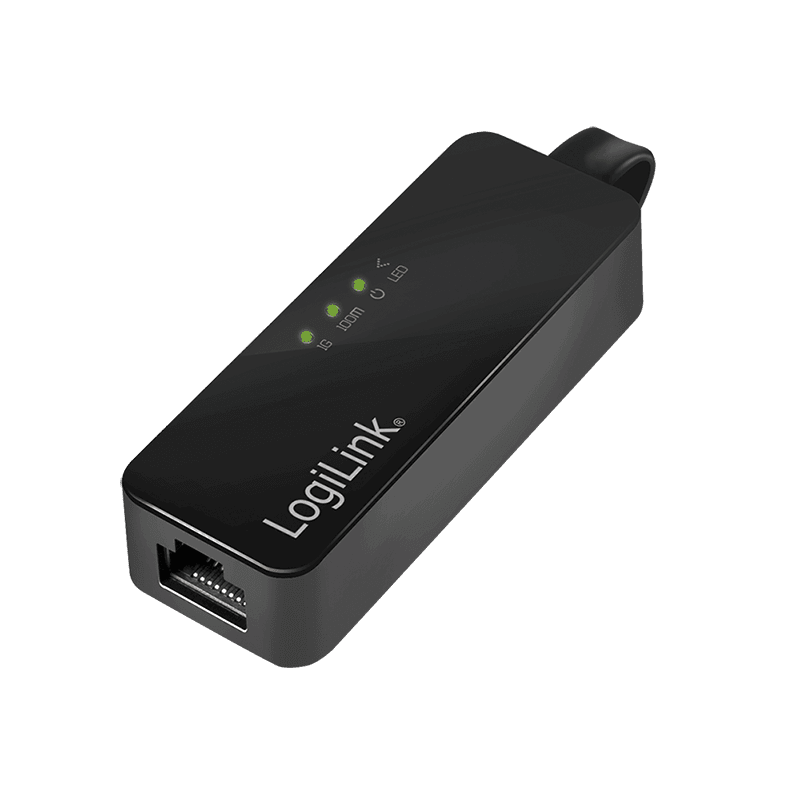 CABLU USB LOGILINK adaptor, USB 3.0 (T) la RJ45 (M), 14cm lungime totala, "UA0184A"
