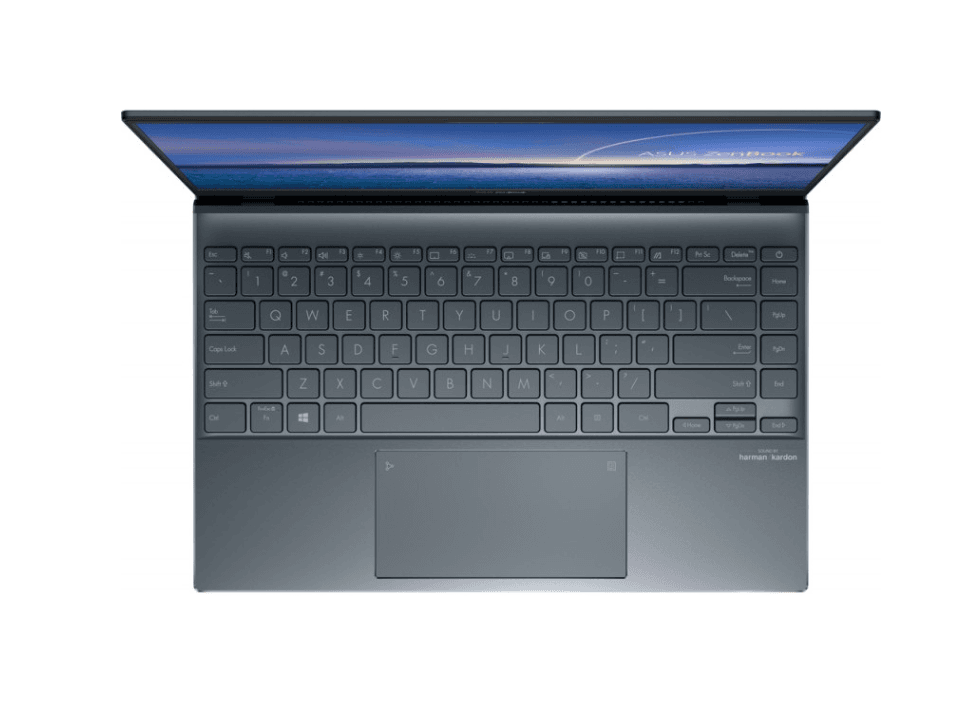 Asus|UX425EA-KI954W|NOTEBOOK|14 inch|FHD 1920 x 1080|Intel Core i5|1135G7|2.4 GHz|| 8 GB|SSD 512 GB|Wireless|BT| 1xHDMI|1.17 kg|WIN 11 Home|Pine Grey, "UX425EA-KI954W" ( — miniatură