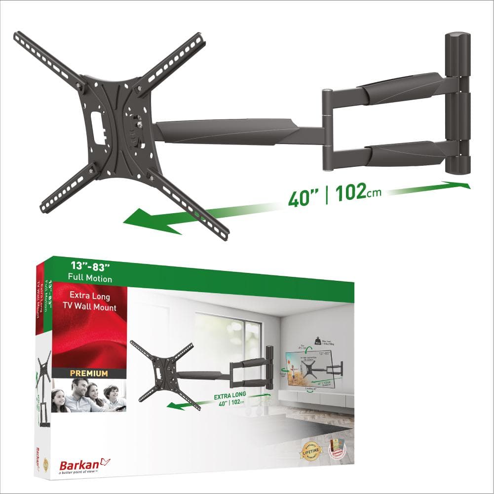 Suport TV Perete Barkan 13"-83", 50kg, "BM443XL"
