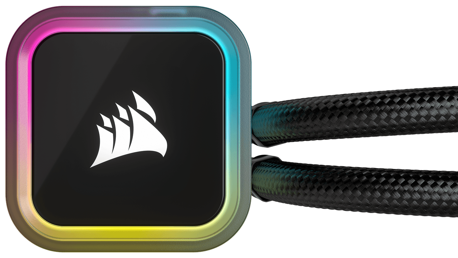 Cooler Corsair "iCUE H100i RGB ELITE", skt universal, racire cu lichid, ventilator 120 mm x 2, 1850 rpm, iluminat RGB, "CW-9060058-WW" — miniatură