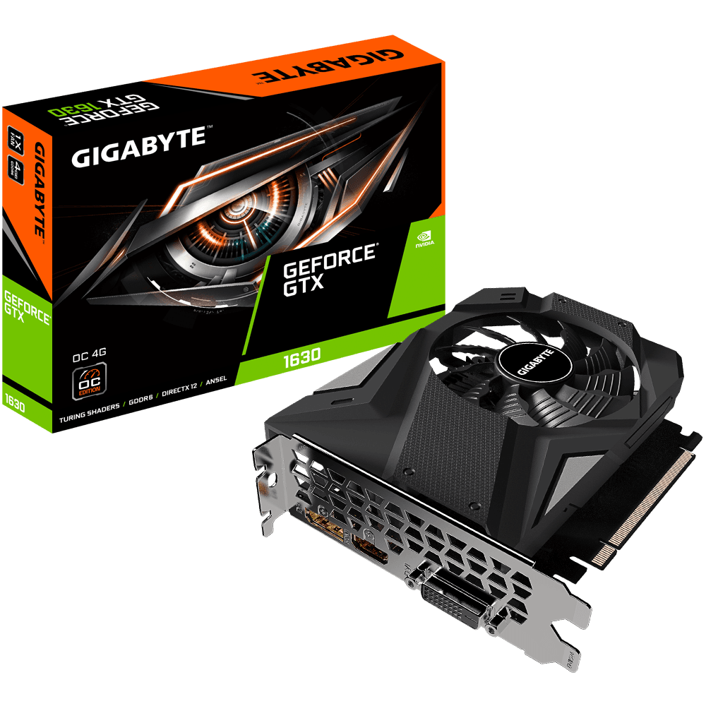 VGA GB GeForce GTX 1630 OC 4G 64bit, "GV-N1630OC-4GD"