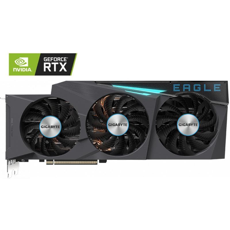 VGA GB GeForce RTX 3080 EAGLE OC 10G LHR, "N3080EAGLE OC-10G2" — miniatură