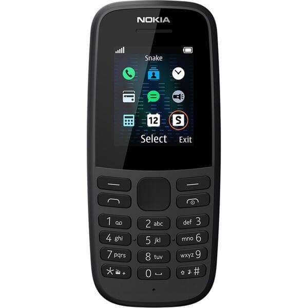 Nokia 105 2019(GSM) 1.77" 4MB 4MB SS BK, "NK1052019SSBK"