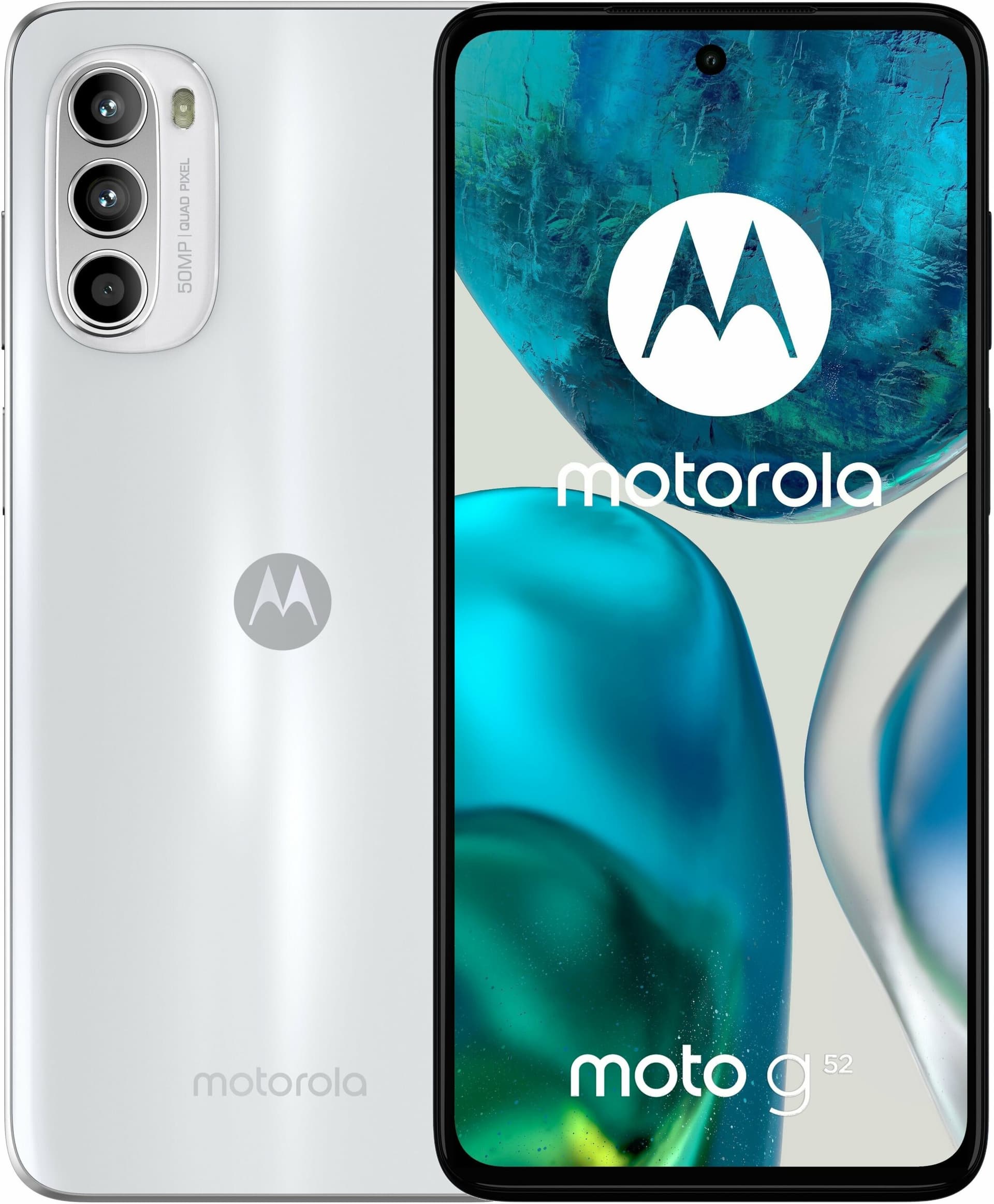 SMARTphone Motorola Moto g52 OLED Dual SIM 128/4GB 5000mAh Metallic White, "PAU70010PL"