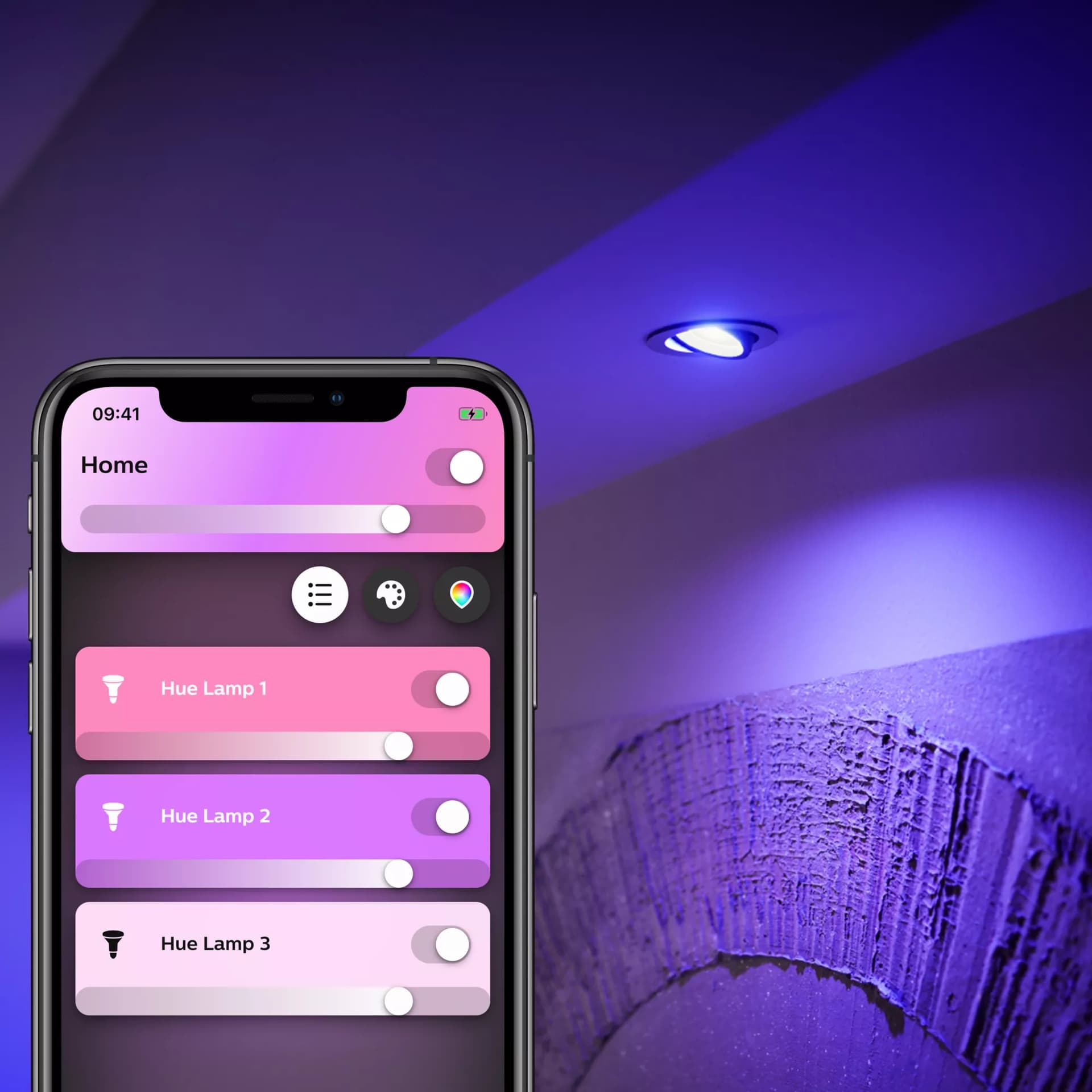 Smart Home Philips Single bulb GU10 White and color ambiance -, "PHT13179" — miniatură