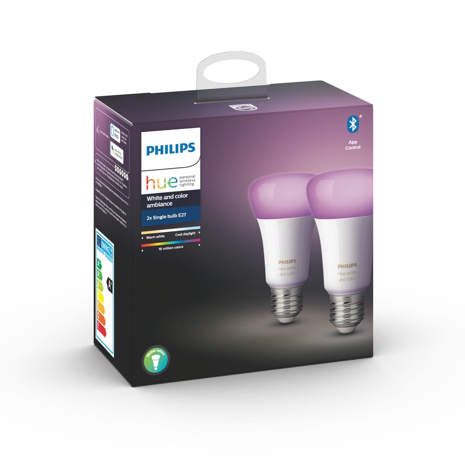 Smart Home Philips Hue 9W A60 E27 2set sw EU -, "PHT13946" — miniatură