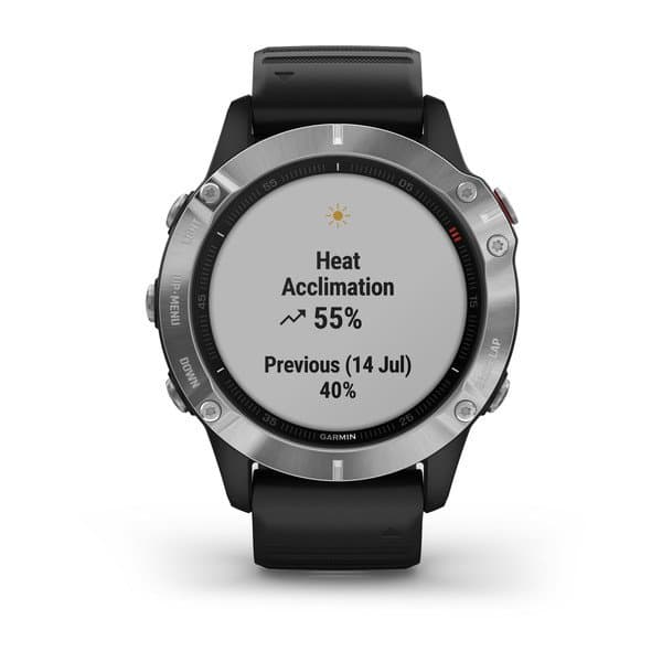 Smartwatch Garmin Fenix 6 Silver Black, "PHT15177" — miniatură