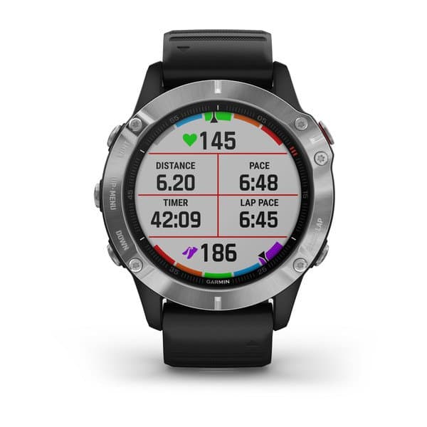 Smartwatch Garmin Fenix 6 Silver Black, "PHT15177" — miniatură