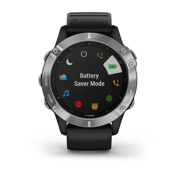 Smartwatch Garmin Fenix 6 Silver Black, "PHT15177" — miniatură