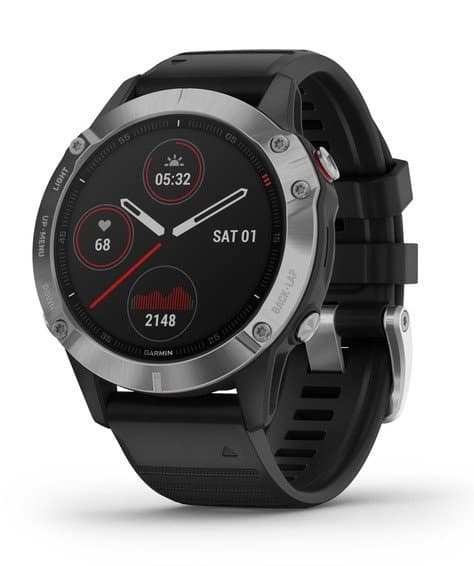 Smartwatch Garmin Fenix 6 Silver Black, "PHT15177"