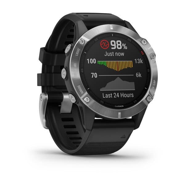 Smartwatch Garmin Fenix 6 Silver Black, "PHT15177" — miniatură