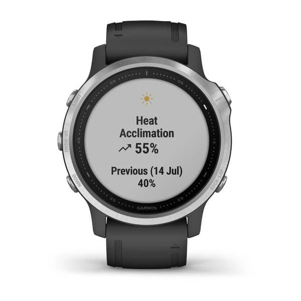Smartwatch Garmin Fenix 6S Silver Black, "PHT15180" — miniatură