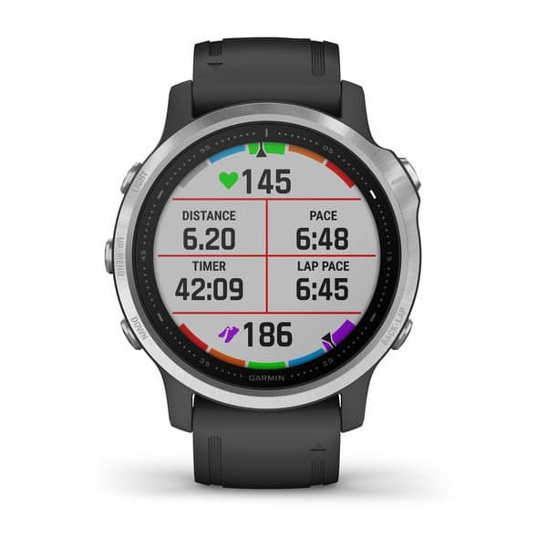 Smartwatch Garmin Fenix 6S Silver Black, "PHT15180" — miniatură