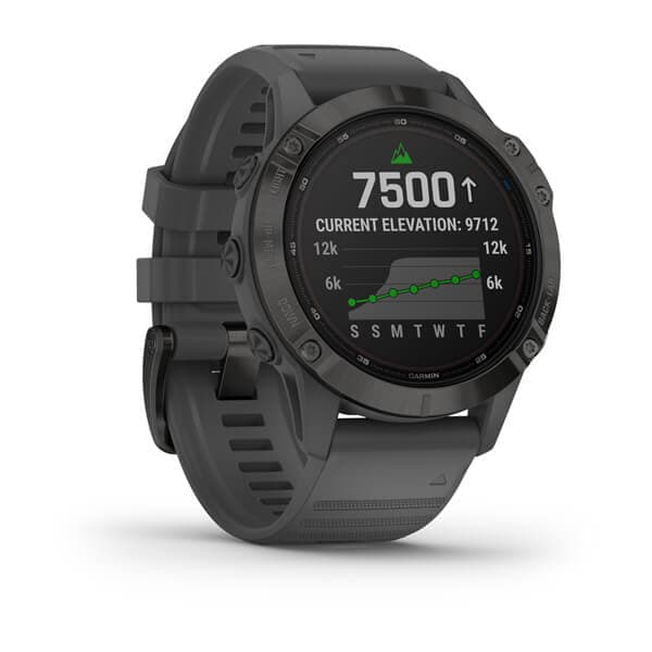 Smartwatch Garmin Fenix 6 Pro Solar Black, "PHT15184" — miniatură