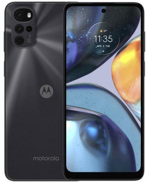SmartPhone Motorola Moto G22 4G 4GB RAM 64GB Dual Sim Cosmic Black, "PHT16034"