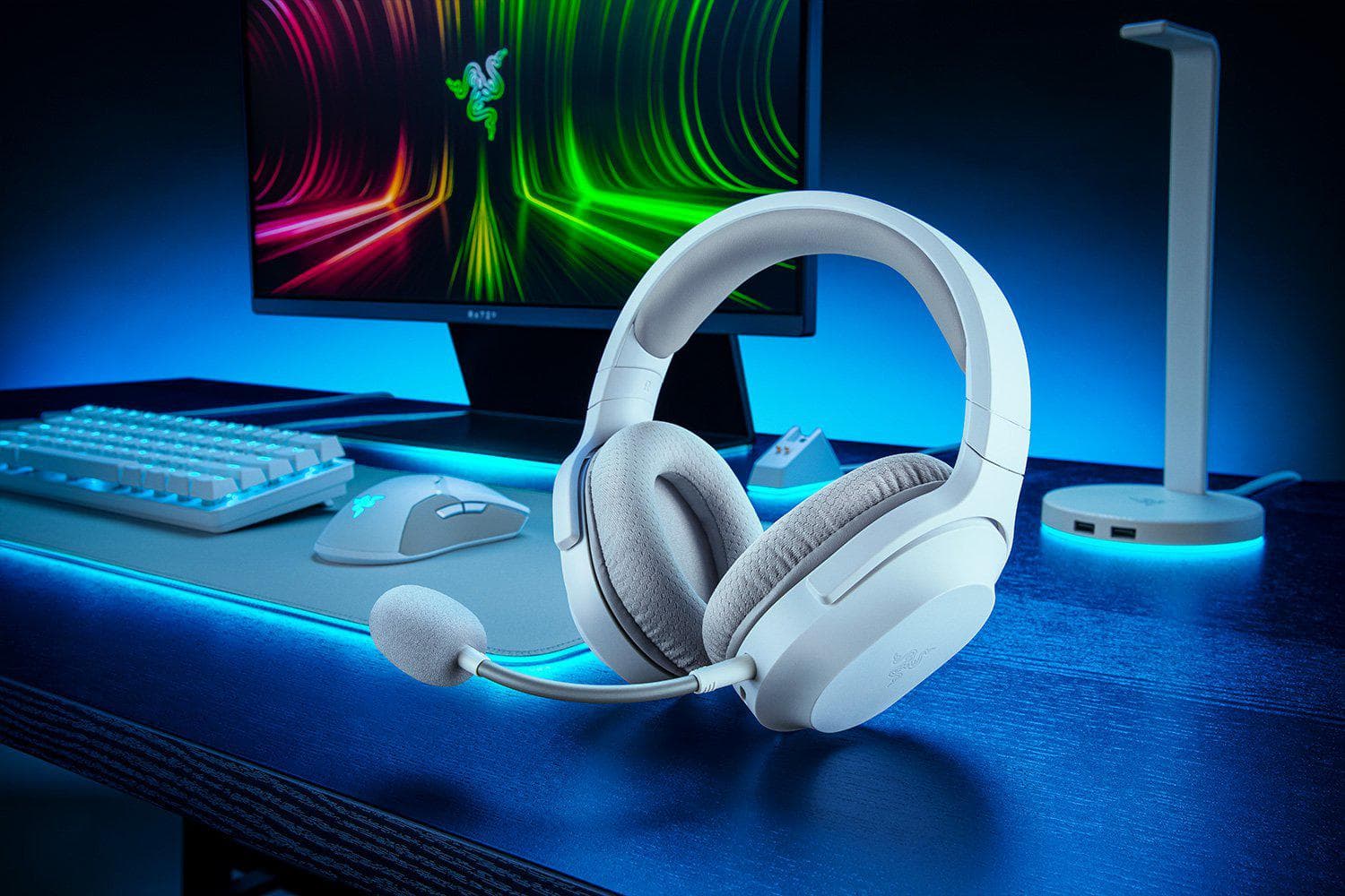 Casti cu micofon Razer Barracuda X Alb, "RZ04-03800200-R3M1"
